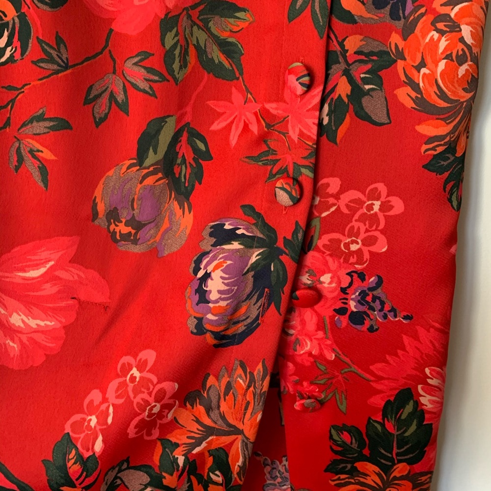 ZARA Floral Silk Skirt - Picture 4 of 7